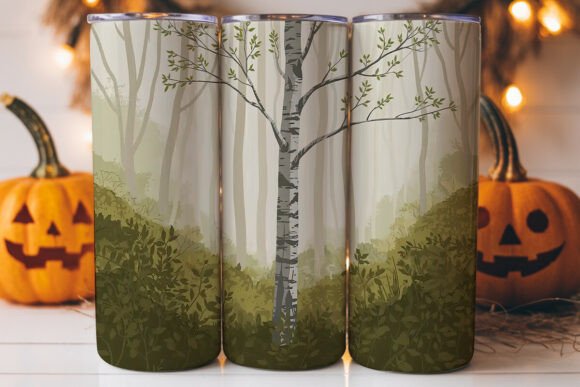 Birch Tree Forest 20oz Tumbler Wrap: A Versatile Graphics Asset
