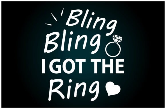 Bling Bling I Got the Ring: A Versatile SVG for T-Shirt Designs