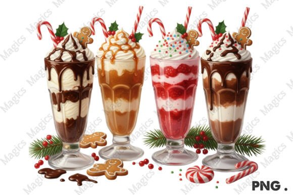 Gingerbread Coffee Merry Christmas PNG for Festive Graphics