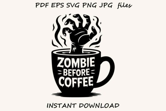 Halloween Coffee Quote Cut File: A Spooky Sipper
