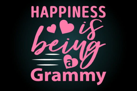 Happiness is Being Grammy Svg T-Shirt Design