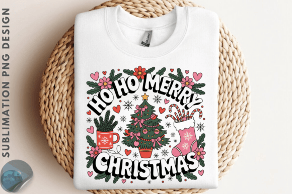Ho Ho Merry Christmas PNG Design: A Festive Graphics Asset