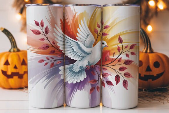 Holy Spirit Dove 20oz Tumbler Wrap: A Versatile Graphics Asset