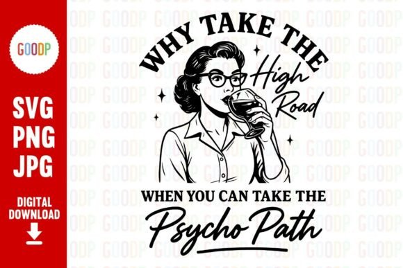 Psycho Path Retro Wine PNG: A Unique Graphics Asset