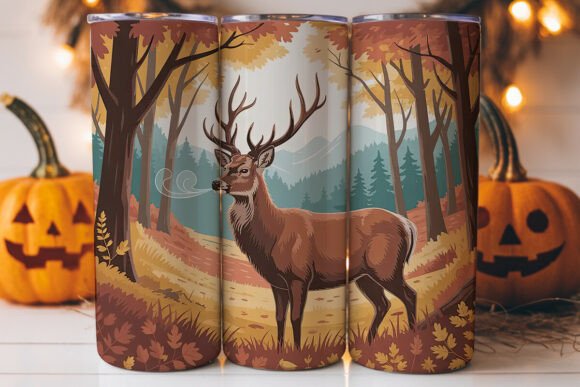Review: Autumn Deer 20oz Tumbler Wrap Graphics