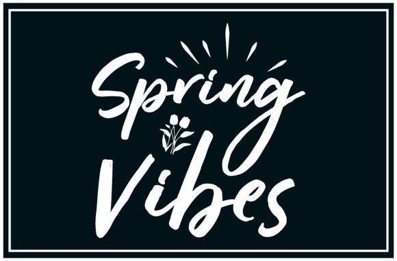 Spring Vibes Svg, Bloom Mood: A Fresh Embroidery Design
