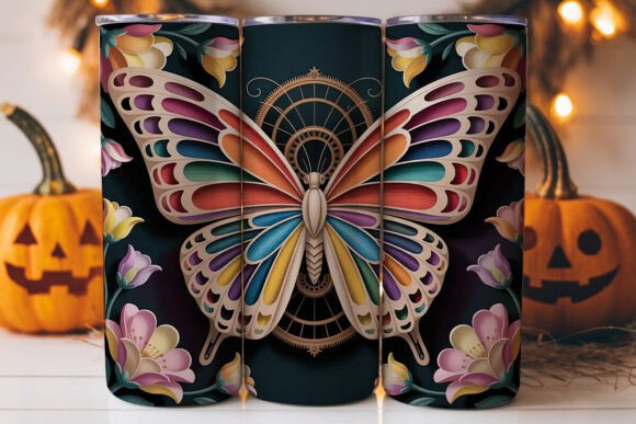 Steampunk Butterfly Tumbler Wrap: A Graphics Gem