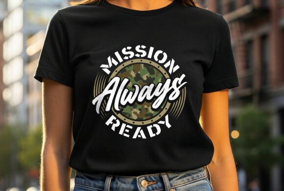 Veteran Mission Ready: A Bold T-Shirt Design for Crafters